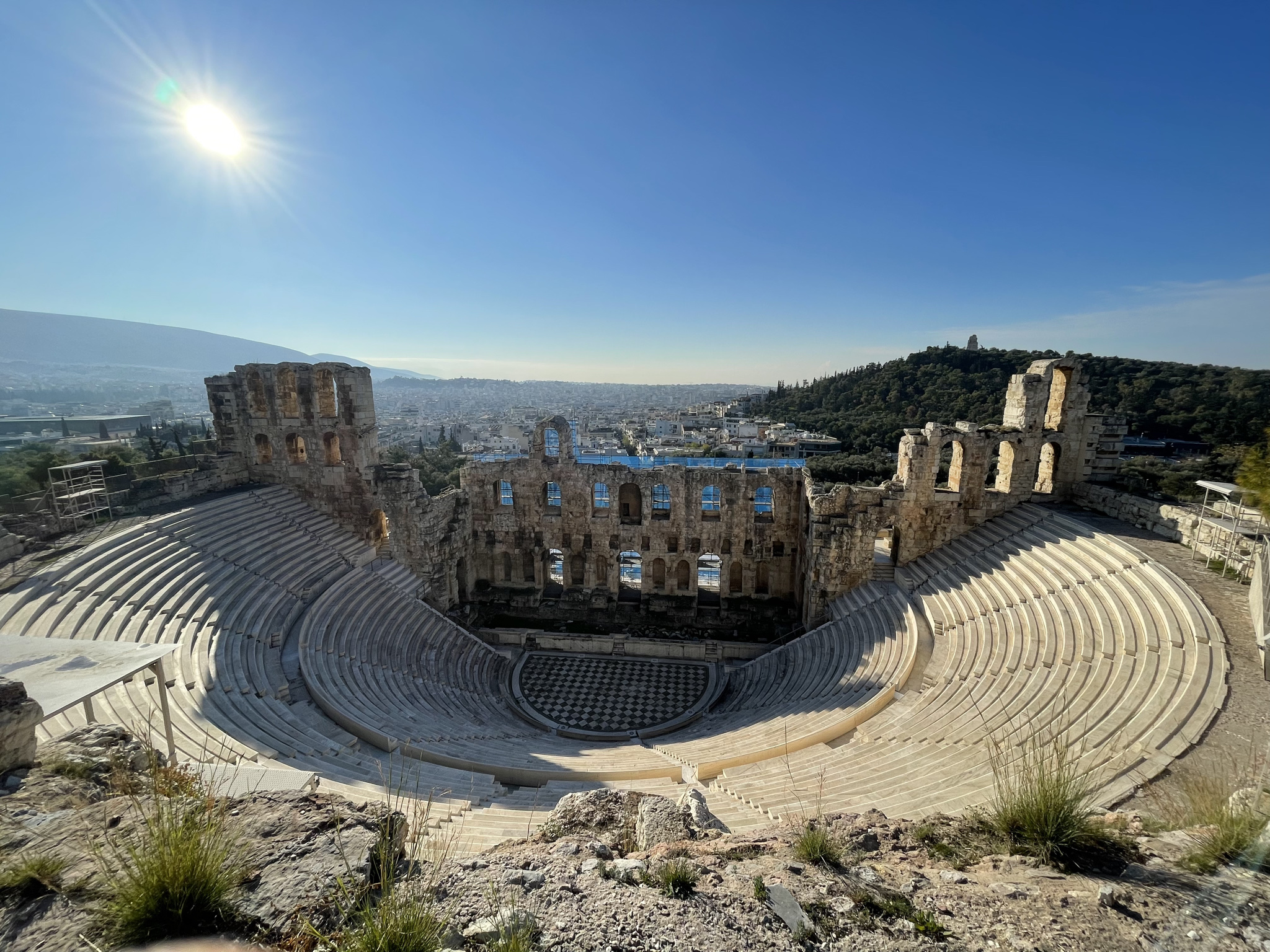 Stunning view on top of  Acropolis
