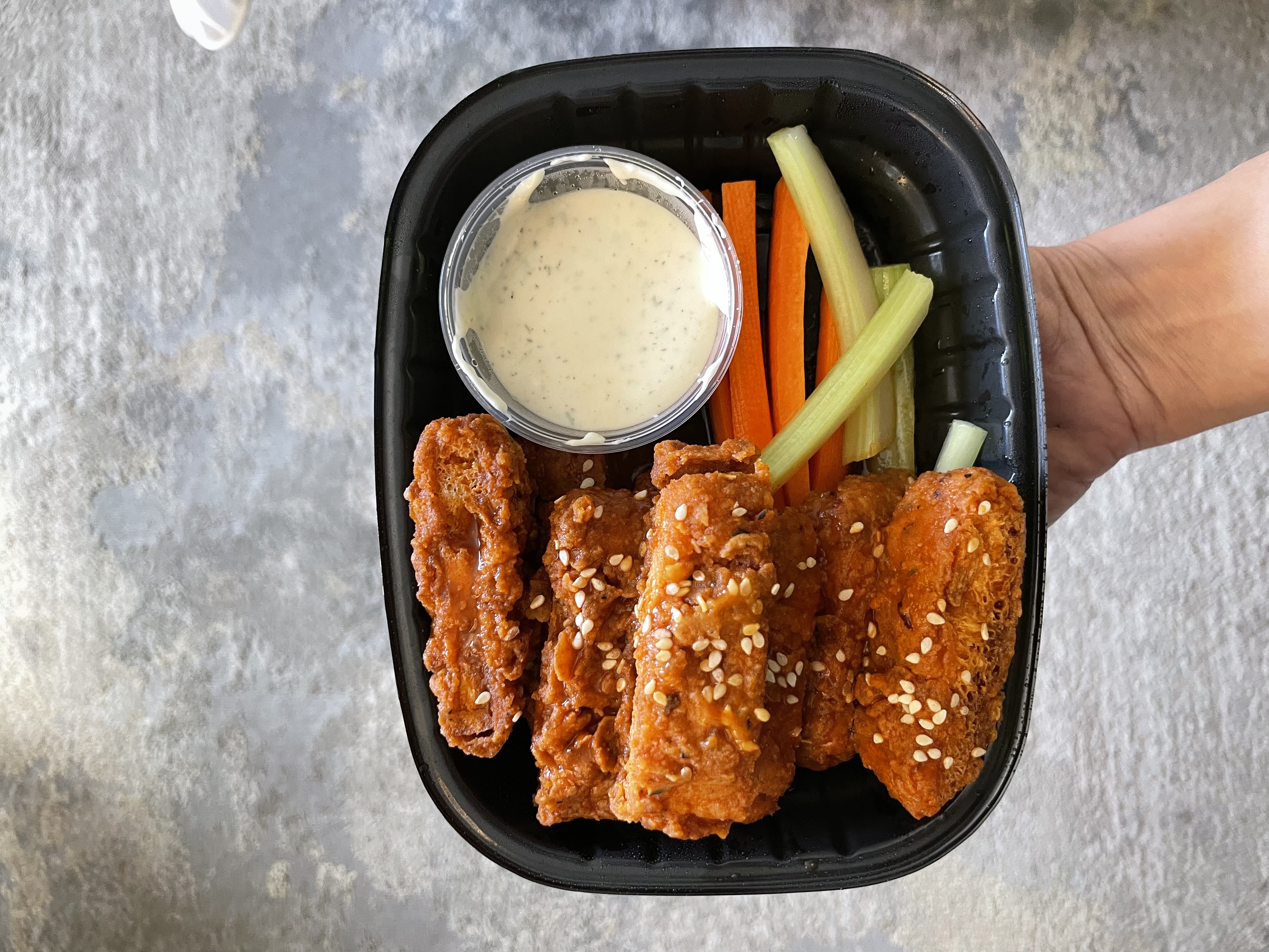 Vegan "Boneless" tofu Wings