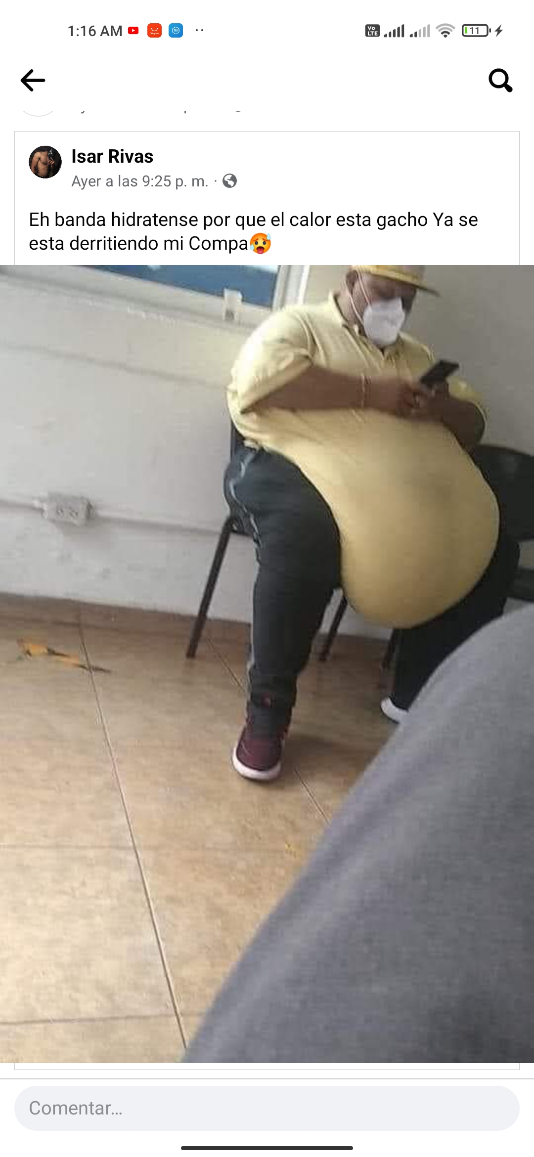 Un buen meme de tiempo de calor