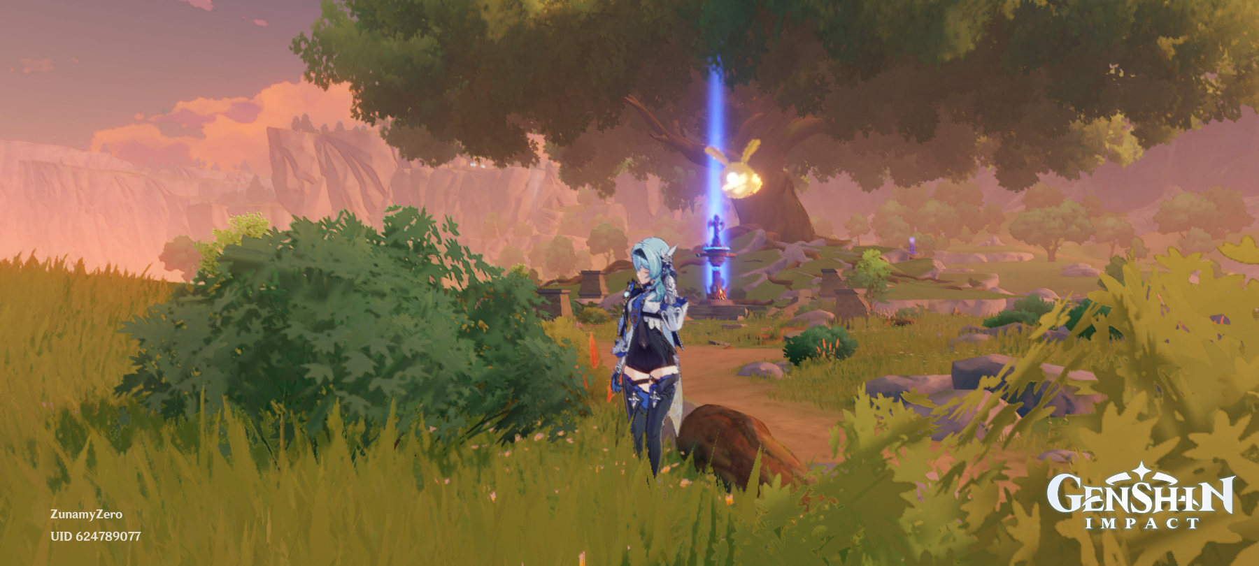 Paisaje Con Eula De Genshin Impact 3