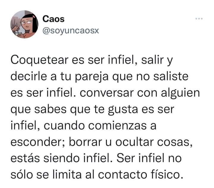 Ser infiel