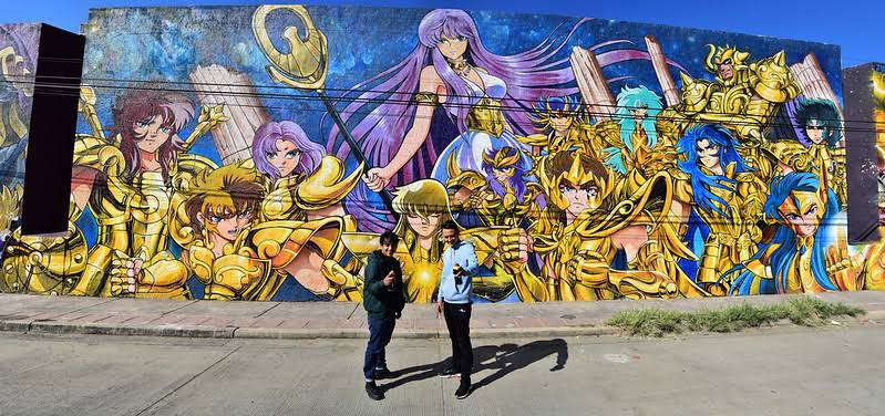 Mural Caballeros del Zodiaco