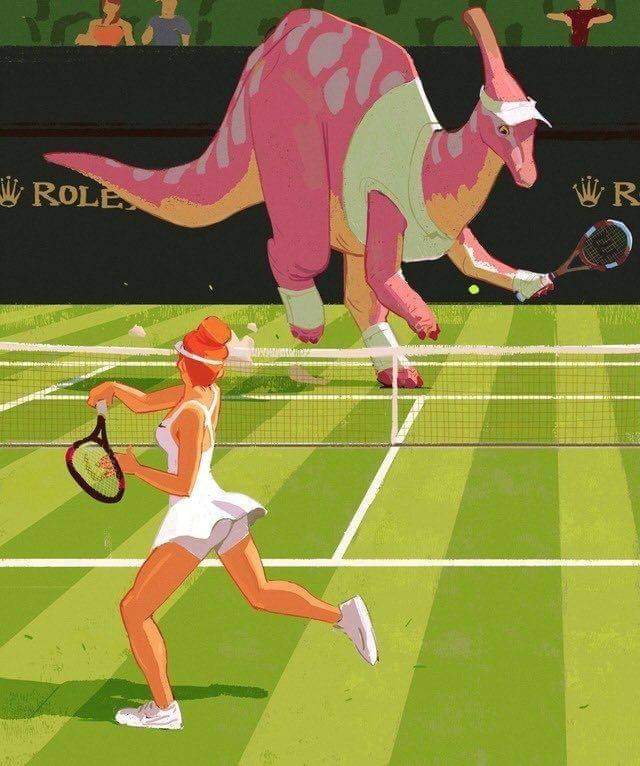 "Dino tennis"