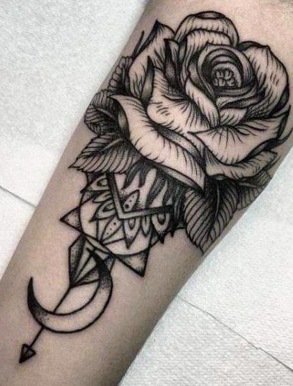 Rosa con líneas super extendidas