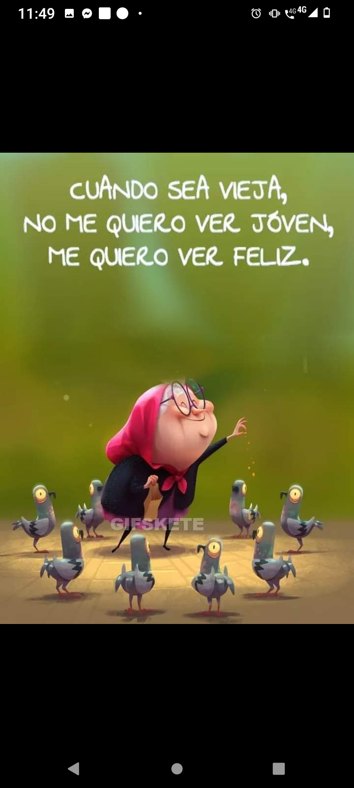 Quiero verme feliz