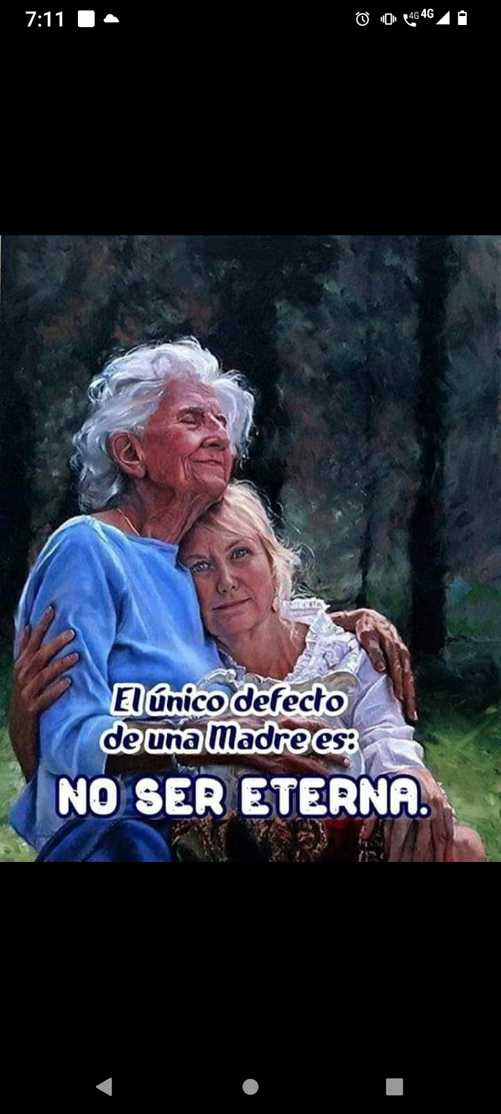 El único defecto de una madre