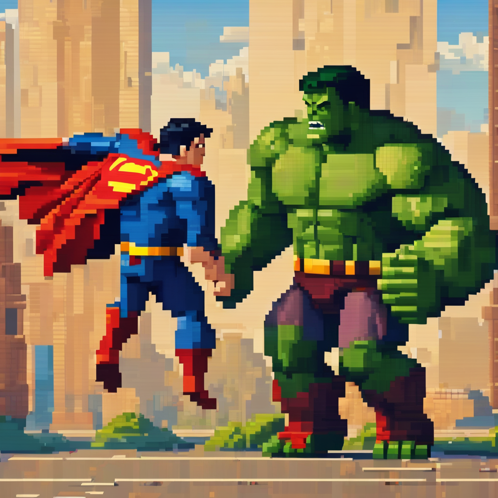 Superman and Hulk