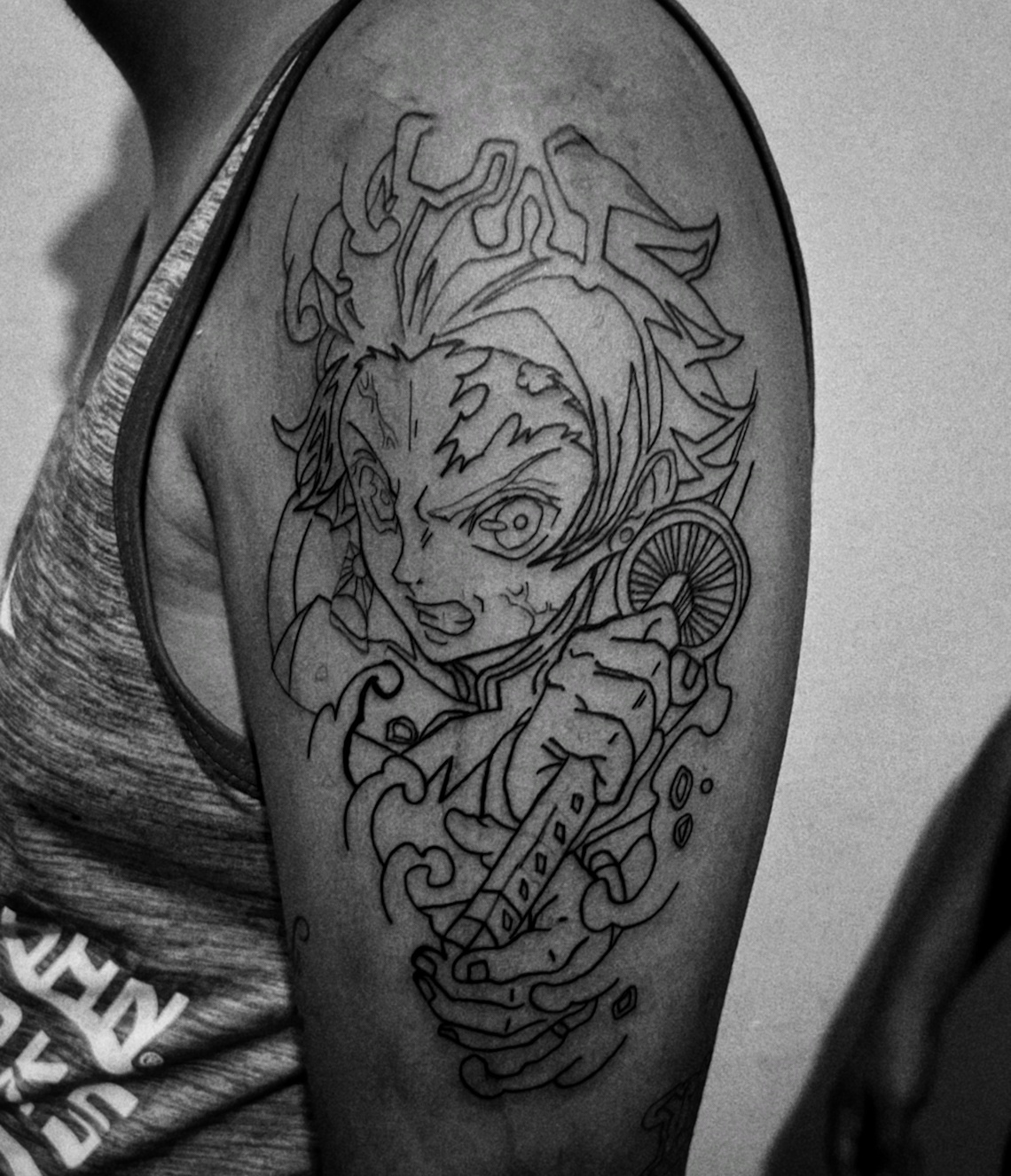 Tanjiro DS tattoo