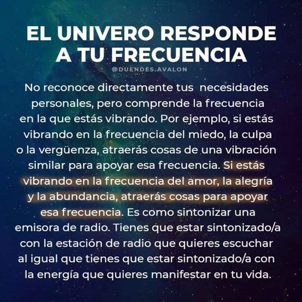 Estar en sincronia con el universo
