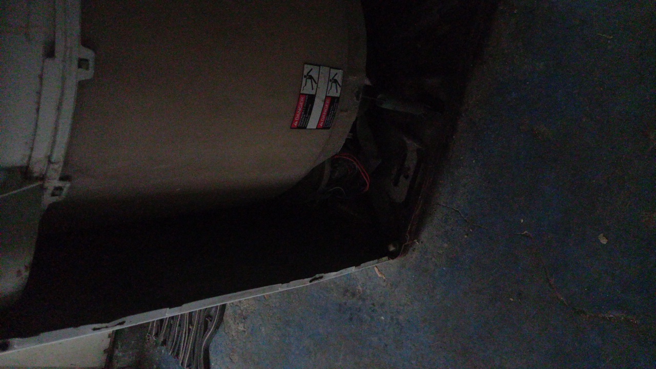 El interior de una lavadora que la lava