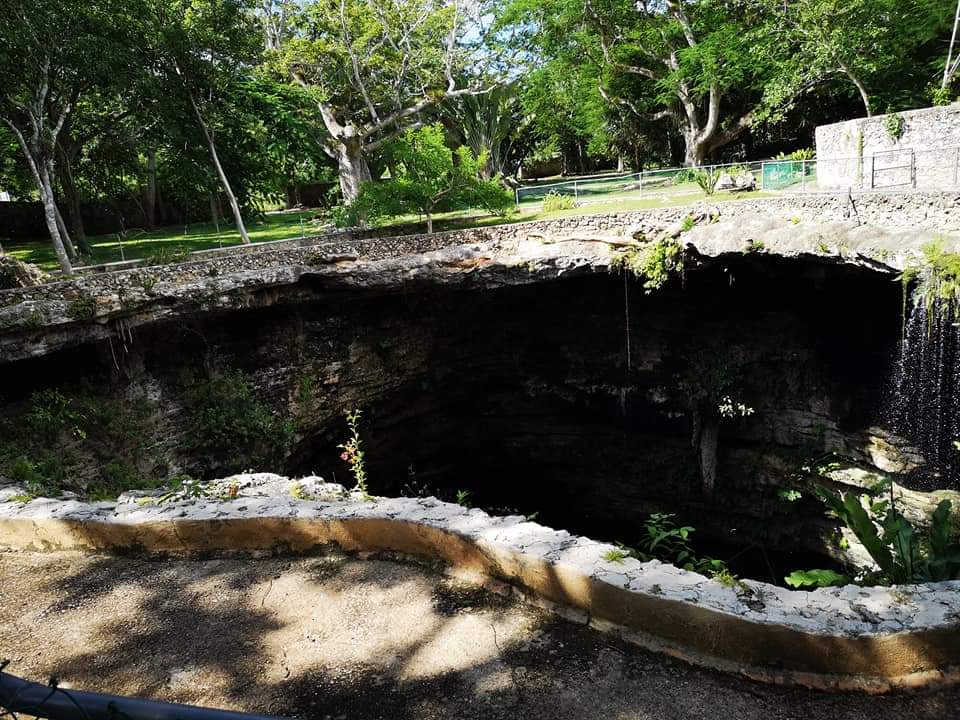 Cenote desde arriba