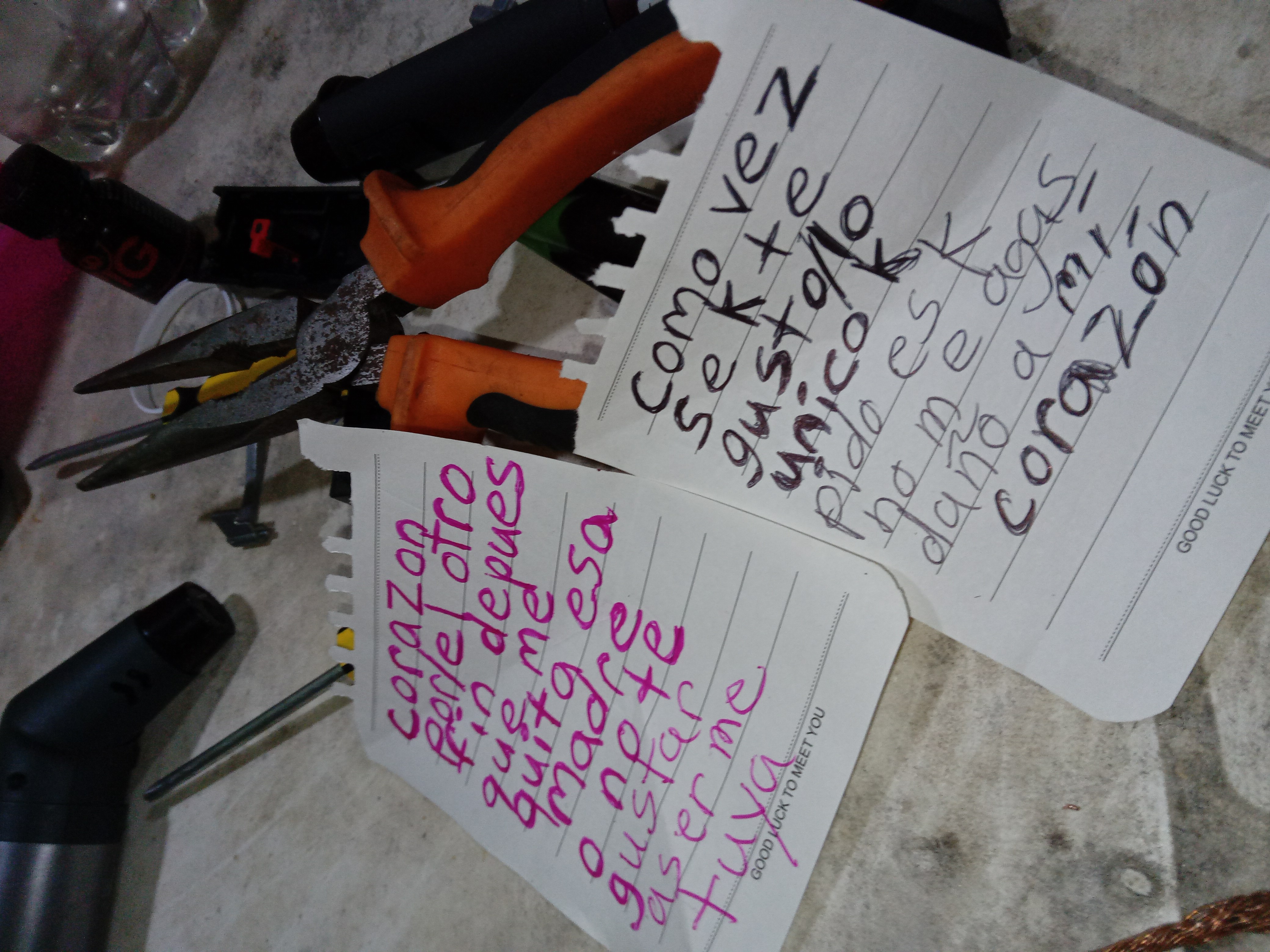 Los recados en la. Oficina.