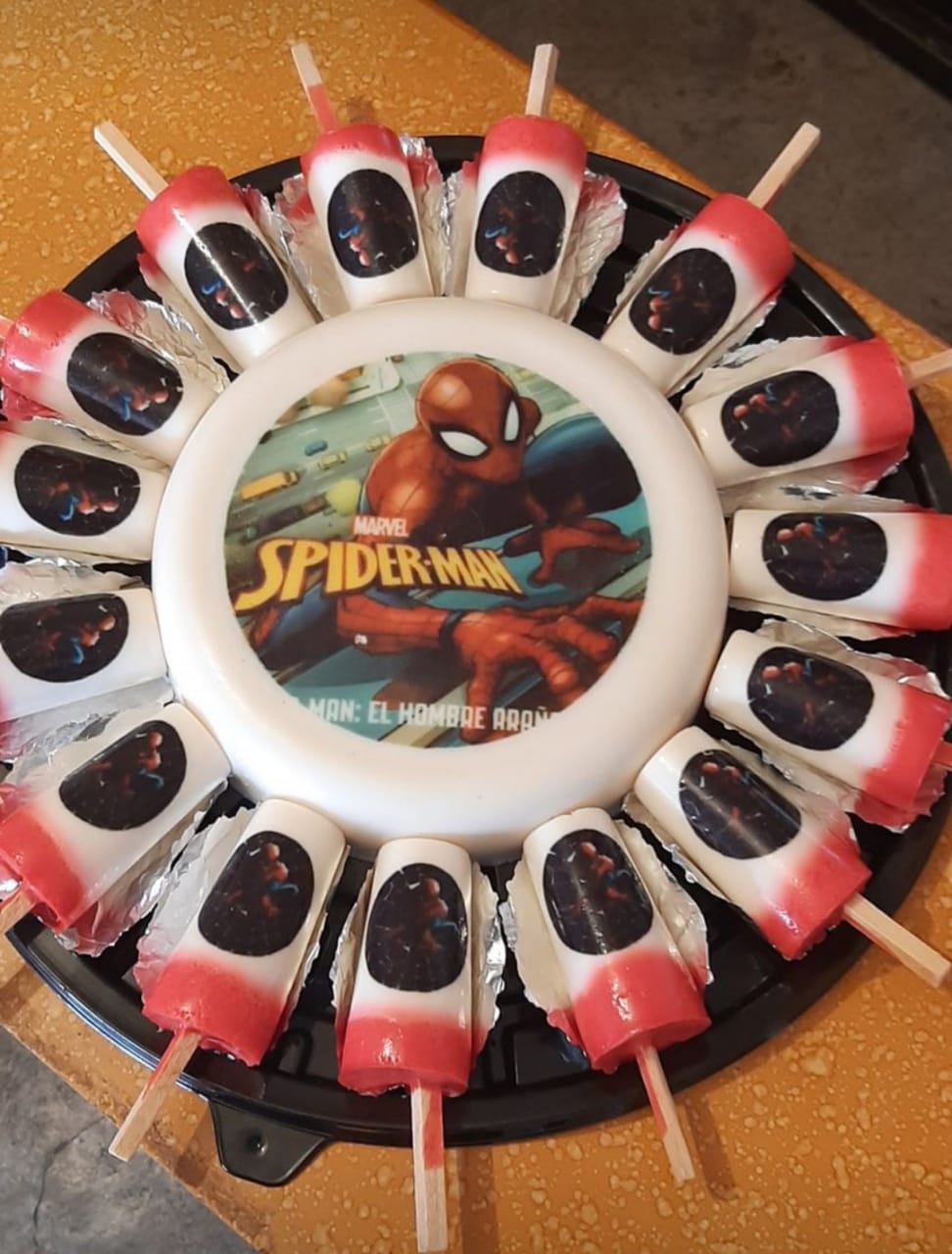 Gelatina hombre araña