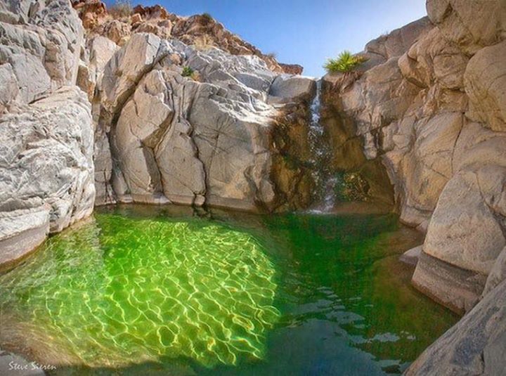 Oasis de Aguas termales en pleno desierto.