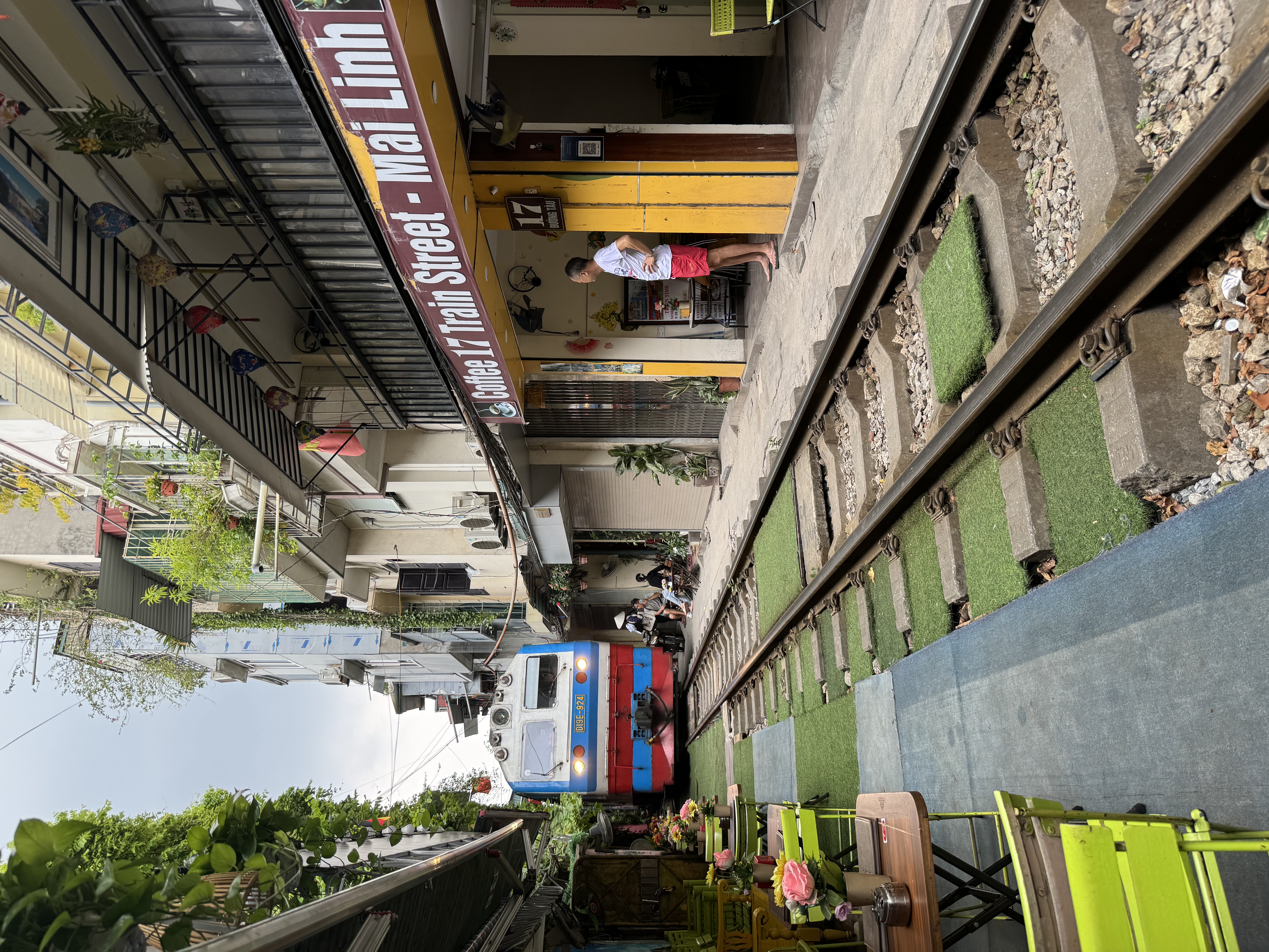 Here comes the train