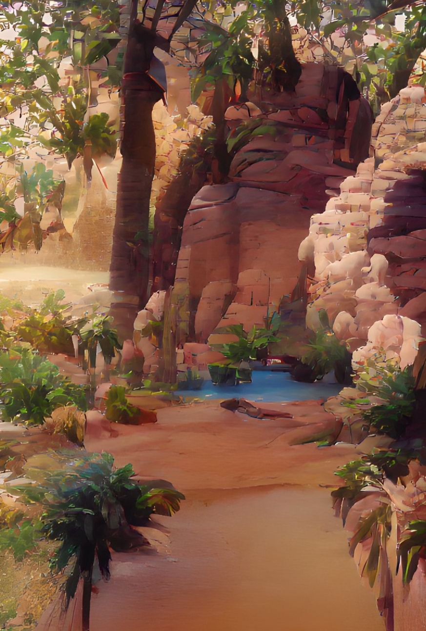 Oasis en el desierto