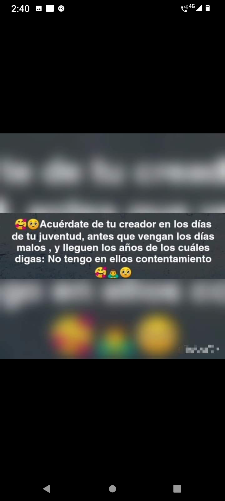 Acuérdate de tu creador