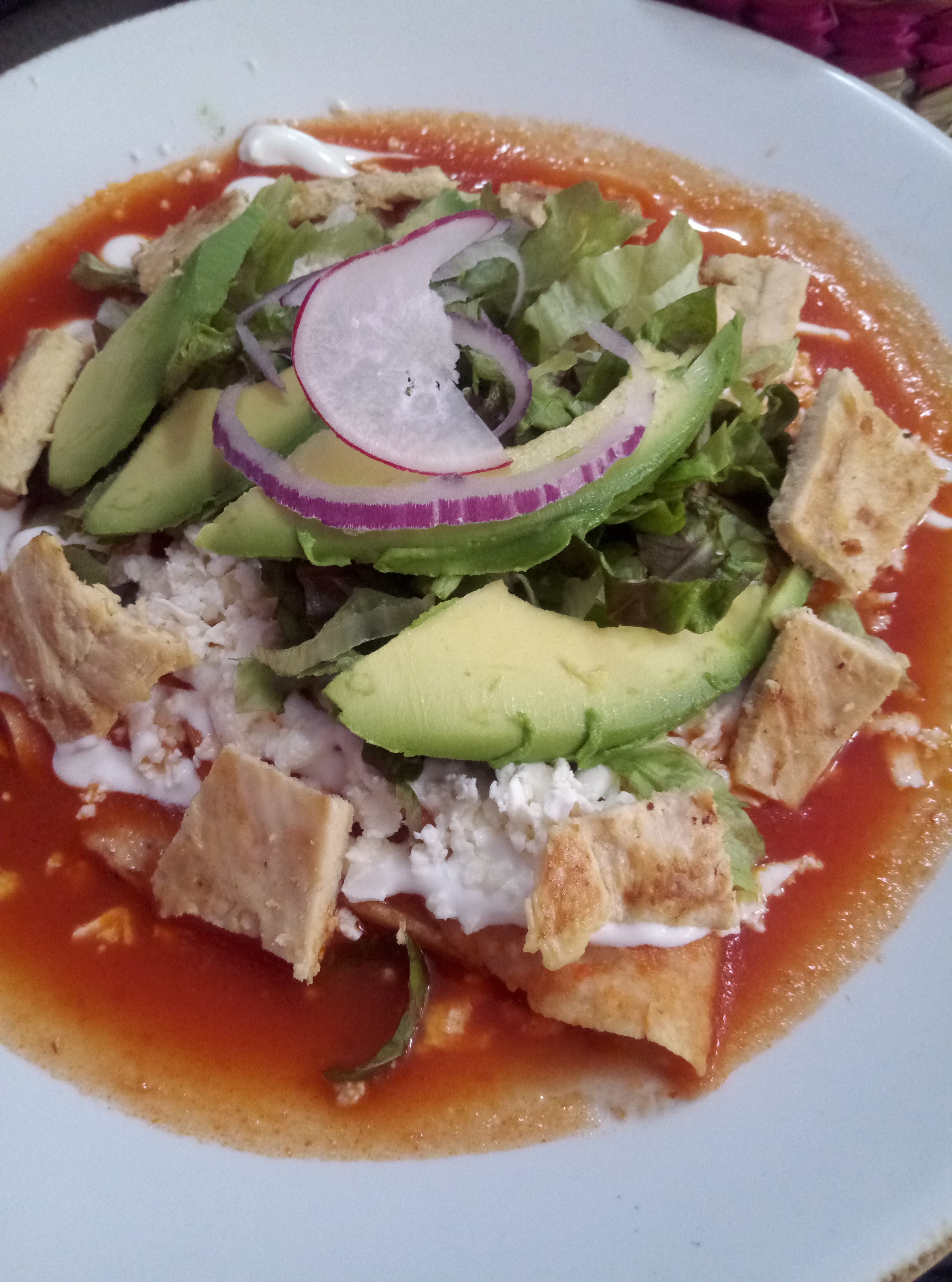 Enchiladas para desayunar