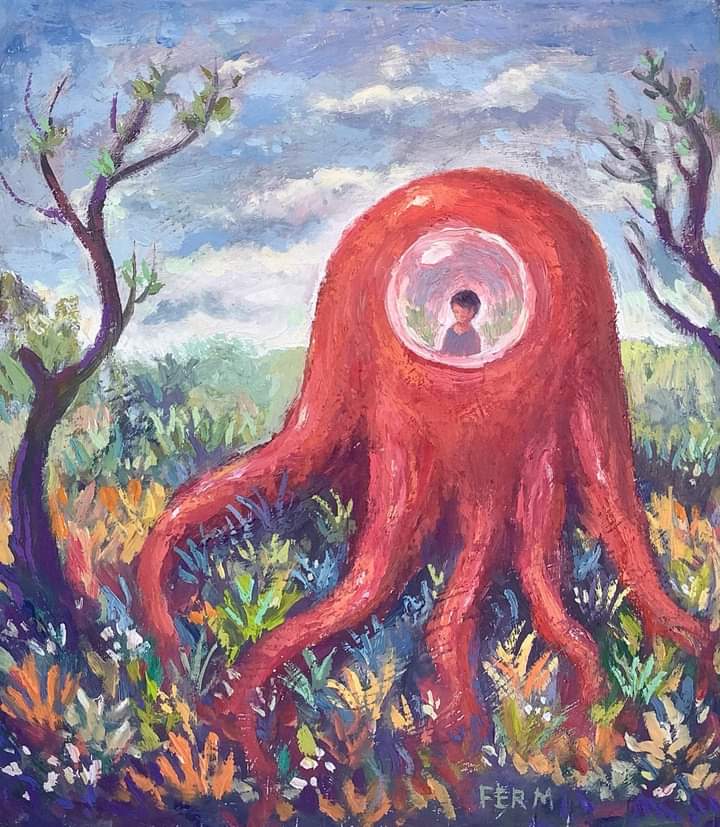 "Atrapado en su mundo"