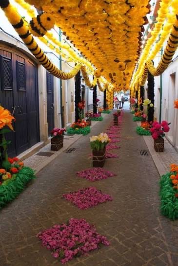 pasillo de las flores