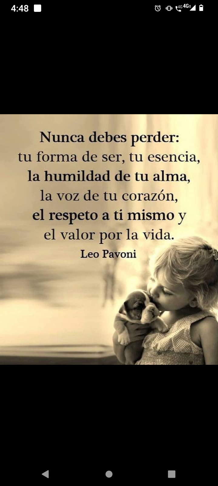 Nunca debes perder tu forma de ser