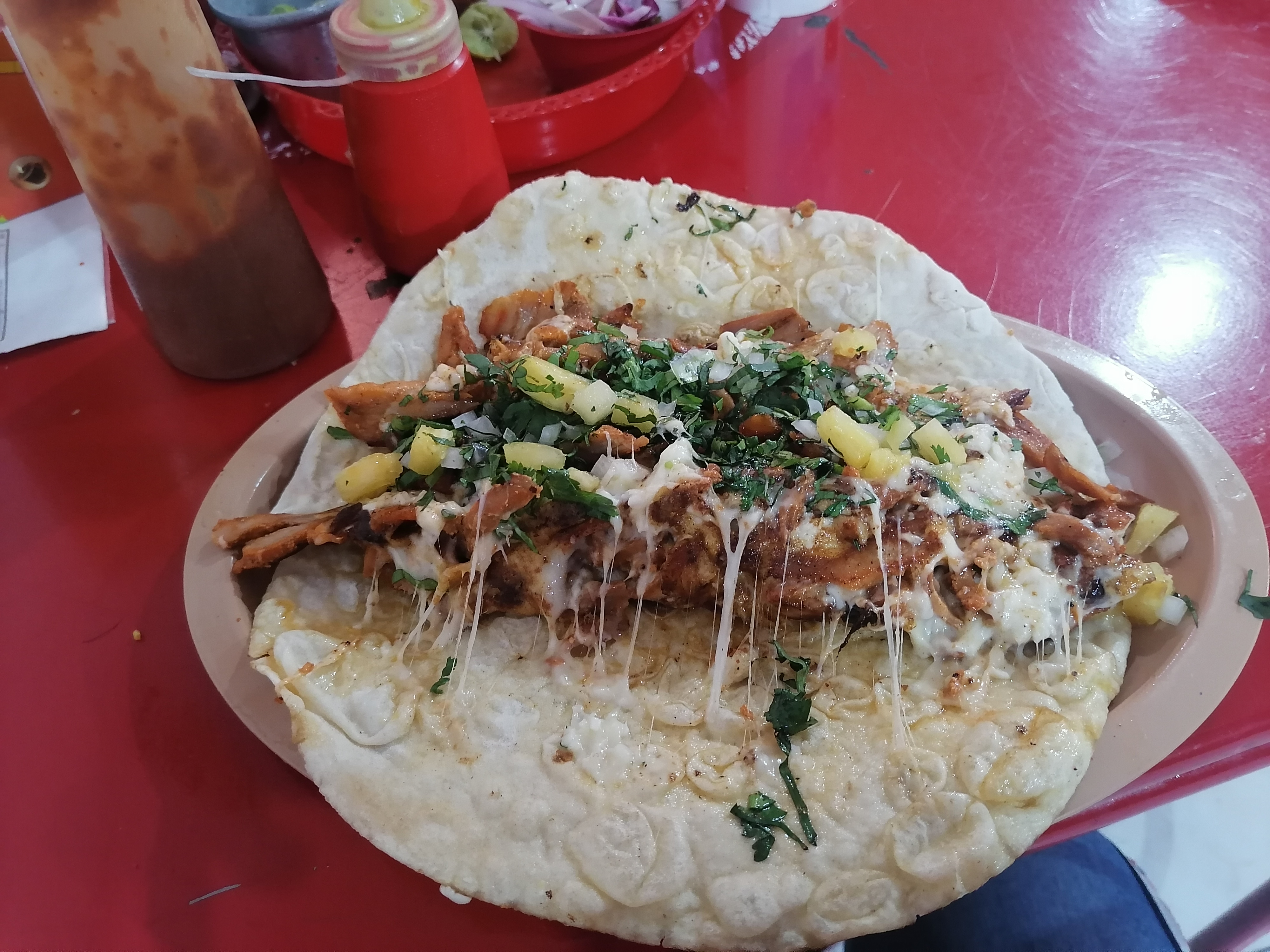 Taquito al pastor en Puebla