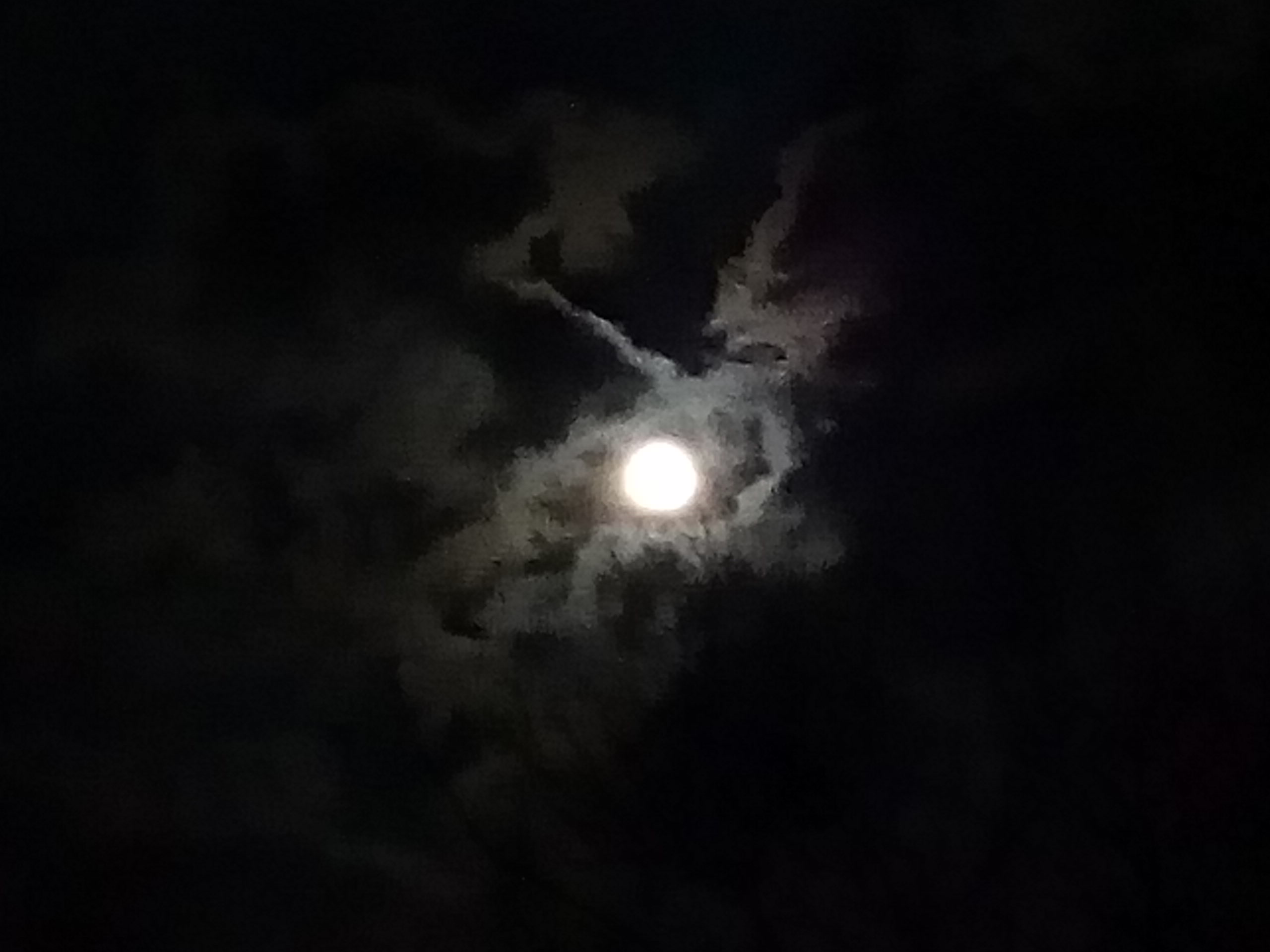 Just the moon