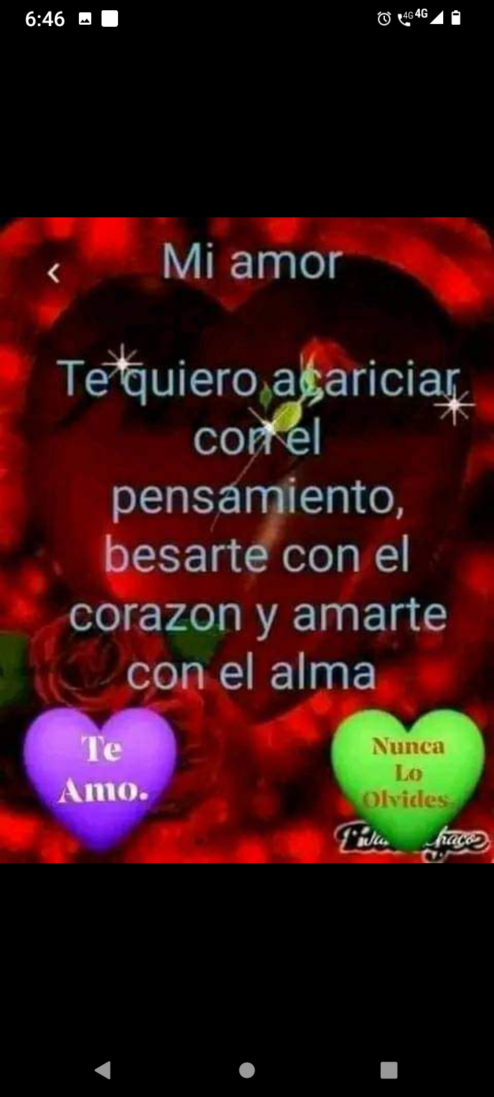 Te quiero acariciar con un te quiero