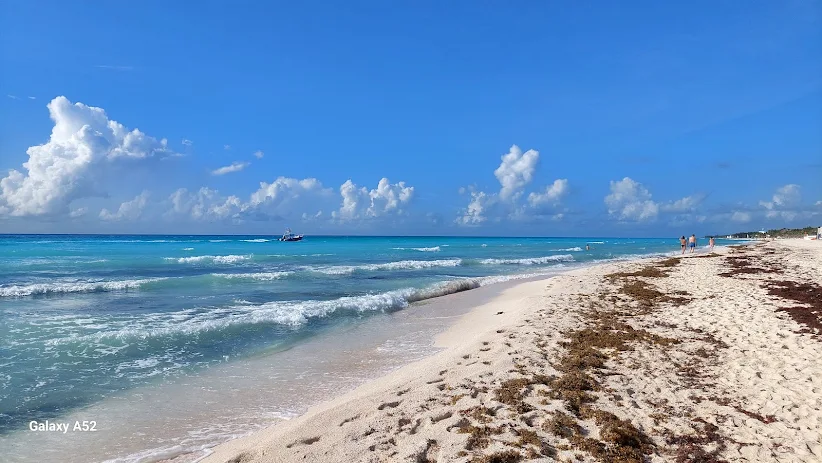 Disfrutando de la playa