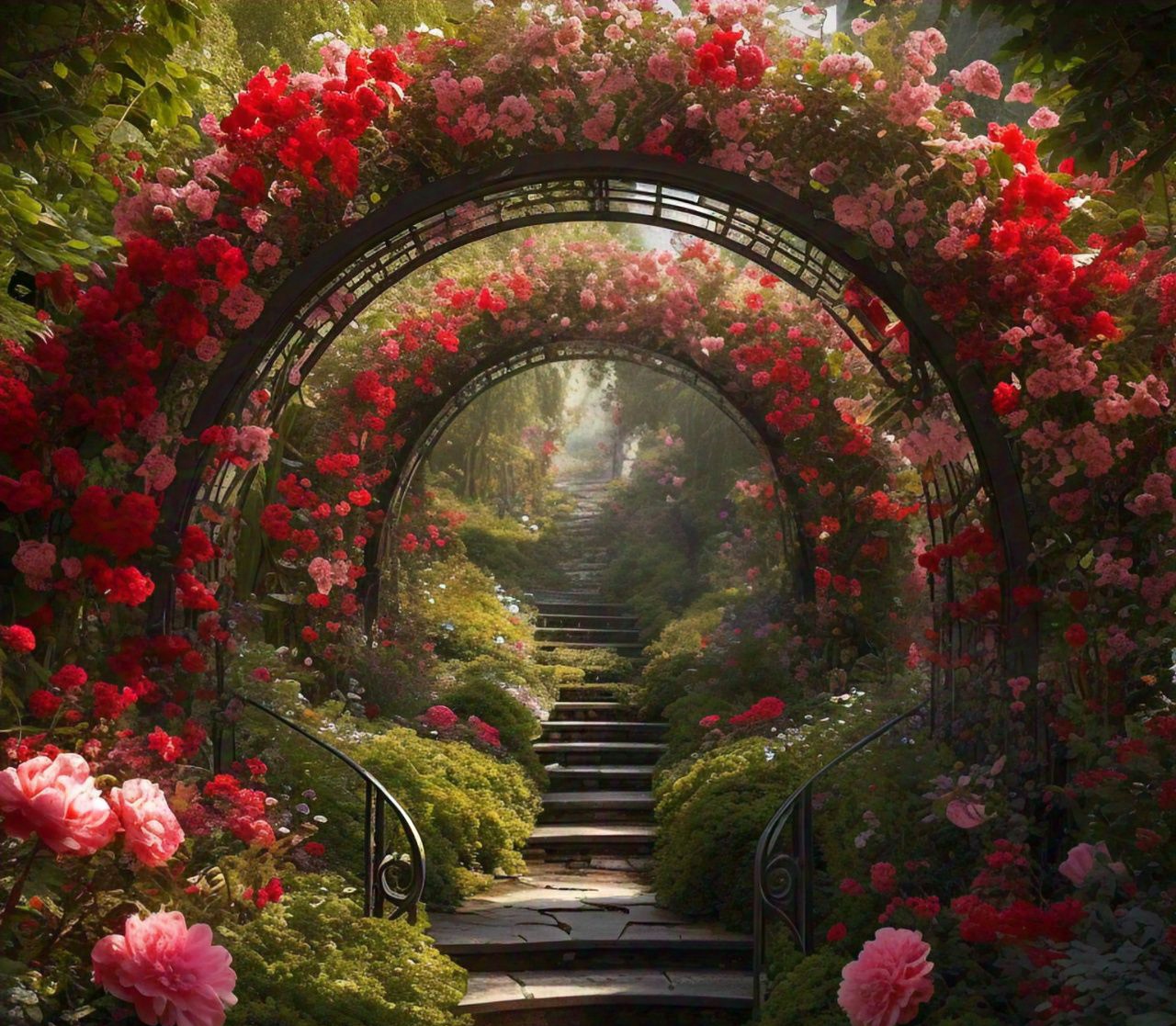 Escaleras al jardin