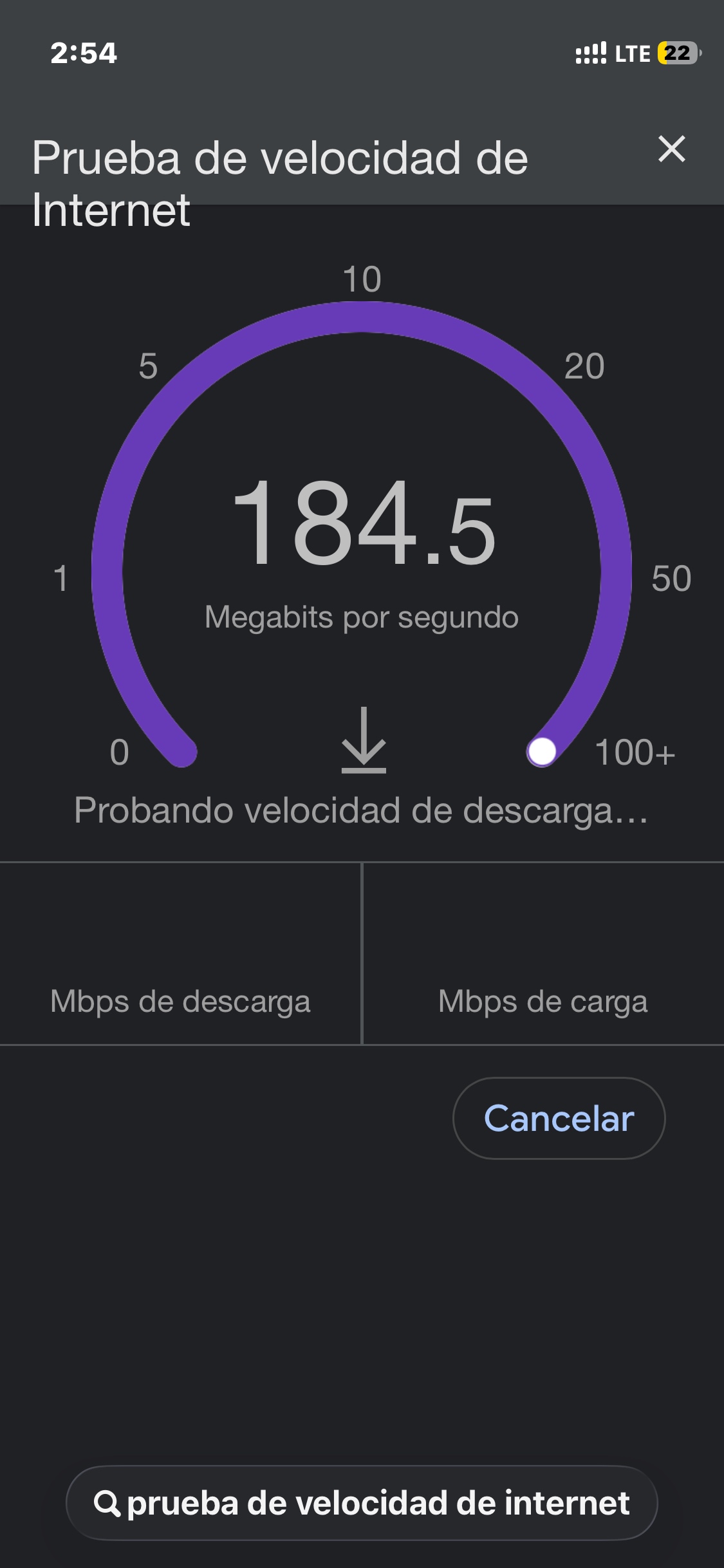 184 megabytes por segundo