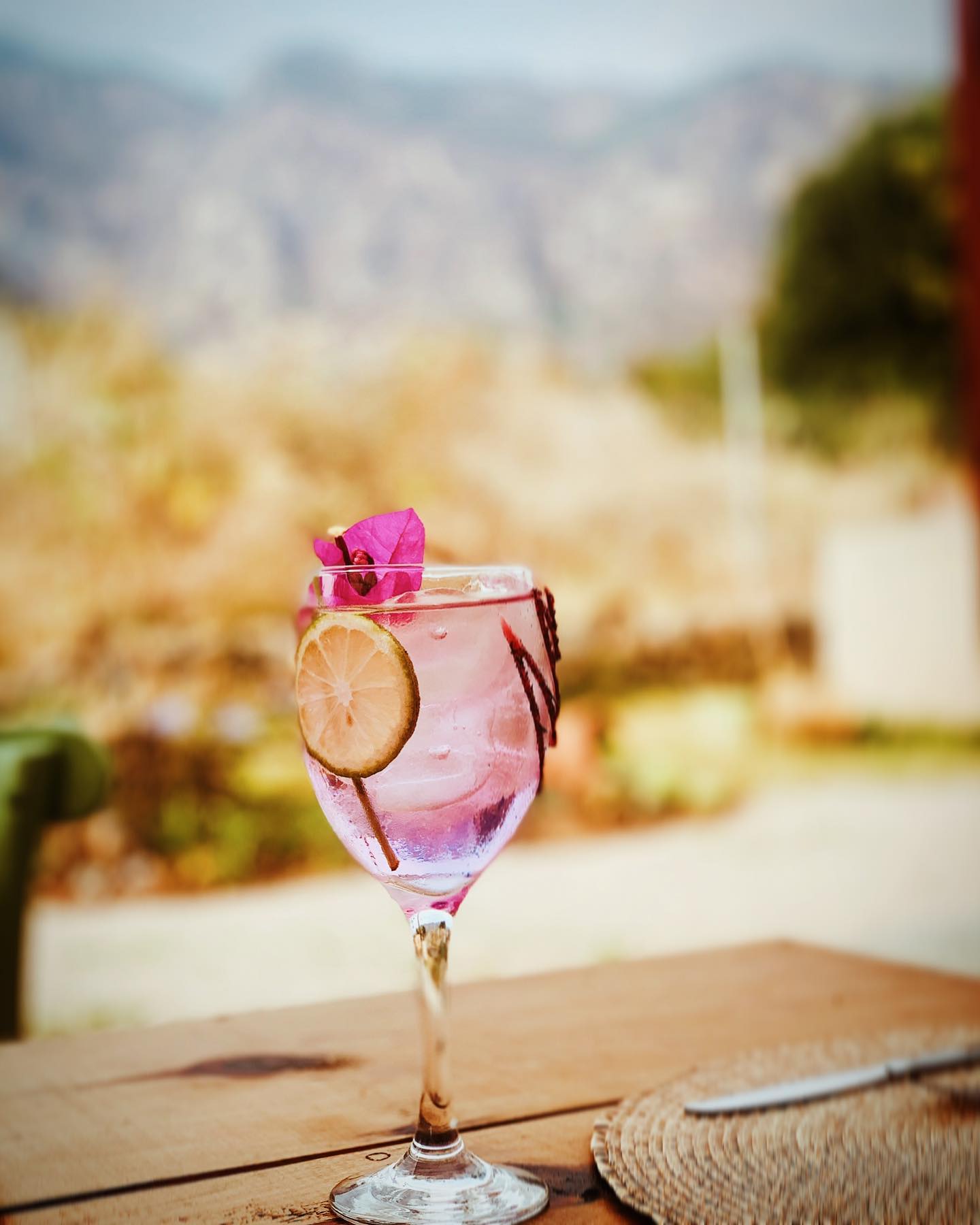 Limonada con bugambilia