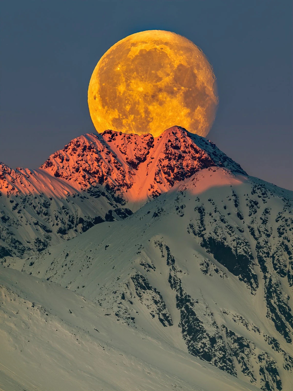 Moon over High Tatras - Slovakia