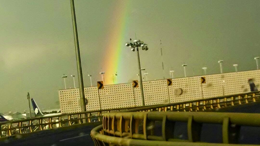 Rainbow in the city