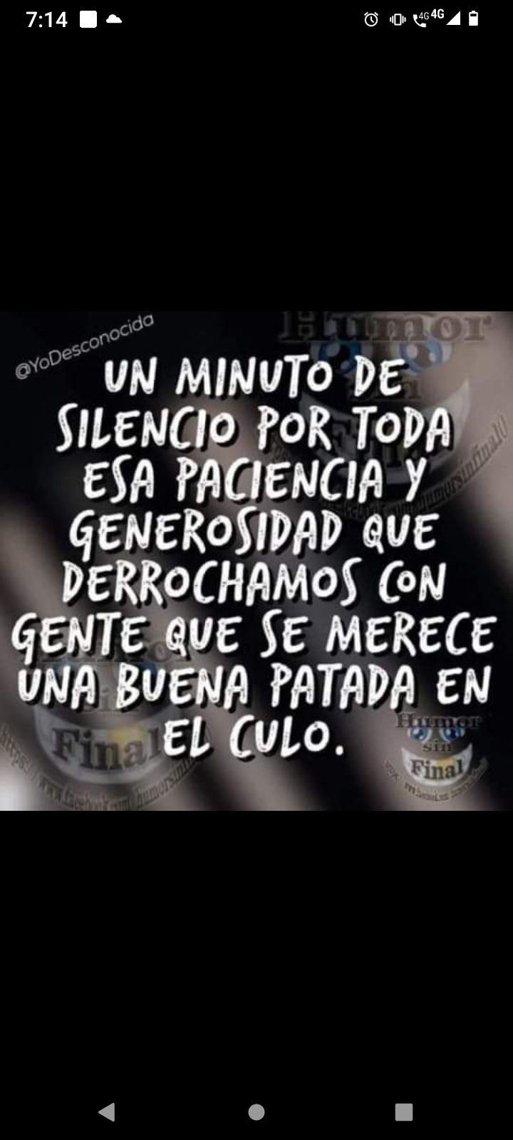 Un minuto de silencio