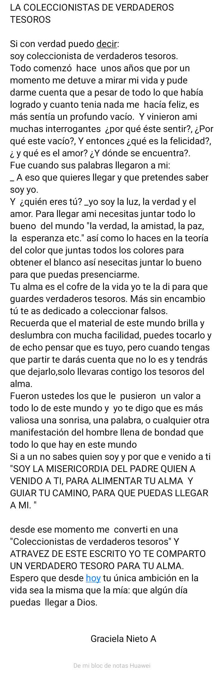 La coleccionista de verdaderos tesoros